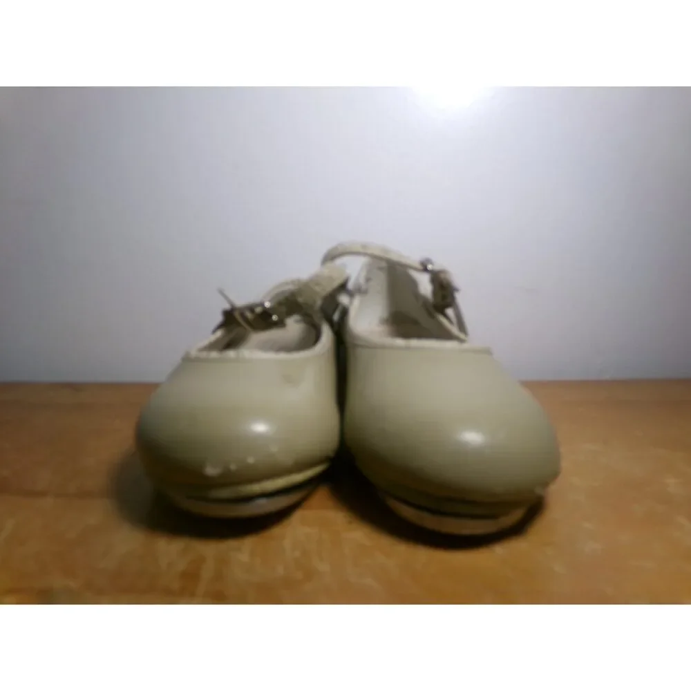 Dance Tap Shoes Revolution Style 826 10.5 Child Mary Jane Buckle Tan